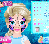 Hra - Baby Elsa Butterfly Face Art